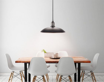 Lampë varëse Smartwares stil industrial, metal, Ø32cm, e zezë me bronz