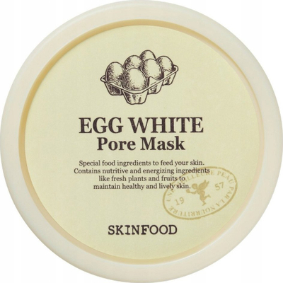 Maskë fytyre Skinfood Egg White Pore Mask, për pastru pore, 120 g