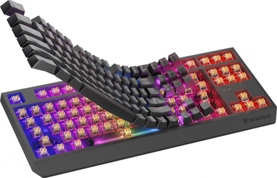 Tastiere gaming Genesis Thor 230 TKL Wireless, mekanike, Outemu Panda, e zezë