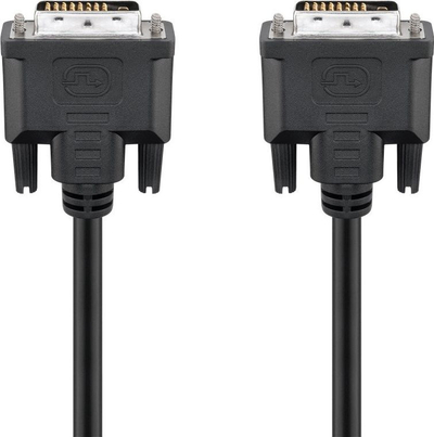 Kabllo DVI Wentronic Goobay 68084, DVI-D 24+1 Dual Link, 5 m, e zezë