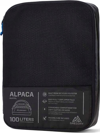 Патна торба Gregory Alpaca 100, 100L, водоотпорна, црна