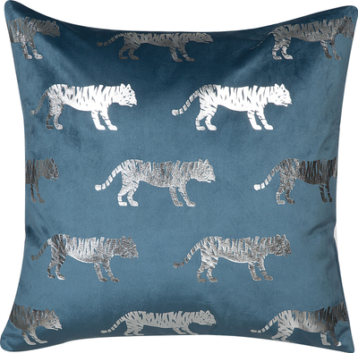 Set jastëkësh dekorativ Beliani BLUEBELL, 2 copë, velur, 45 x 45 cm, blu