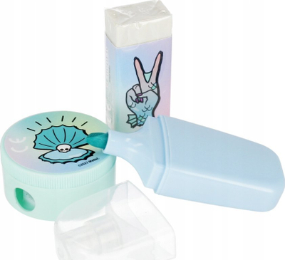 Set shkollor Starpak Monster High Lagoona, me aksesorë bazë, me penar transparent, shumëngjyrësh