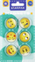 Magnete Starpak Emoticon, 33mm, set 6 copë, të verdha
