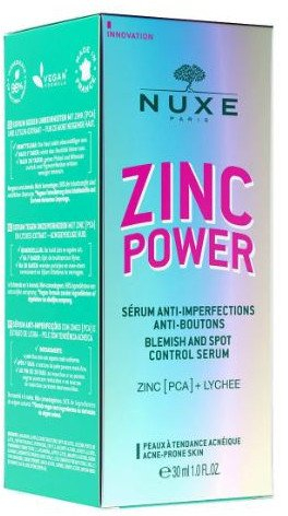 Serum fytyre Nuxe Zinc Power, kontroll njollash dhe aknes, 30 ml