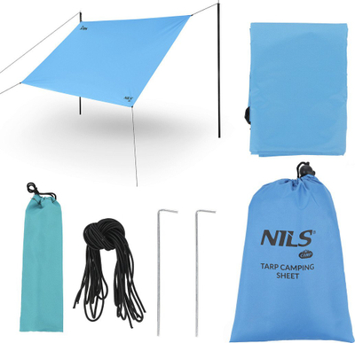 Mbulesë kampingu NILS Camp NC17111, poliestër, rezistente ndaj ujit 1500 mm, jeshile