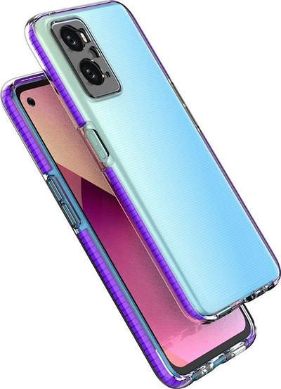 Kapak telefoni Hurtel Spring Case, për Realme 9i Oppo A36 A76 A96, silikon, blu e çelët