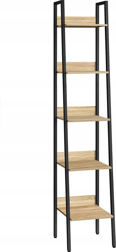 Raft libri Leobert LLS109B11, 5 rafte, 170cm, sonoma i zi