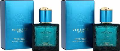 Set dhurate parfum Versace Eros, 2 x 30ml EDT, për burra