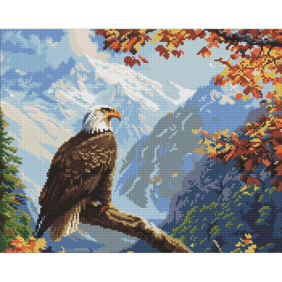 Set pikture me diamant Ideyka Guardian of the Peaks, 40 x 50 cm, 24 ngjyra