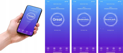 Pastrues ajri Evolveo Salente MaxClean me filtër HEPA H13, WiFi Tuya SmartLife, i bardhë