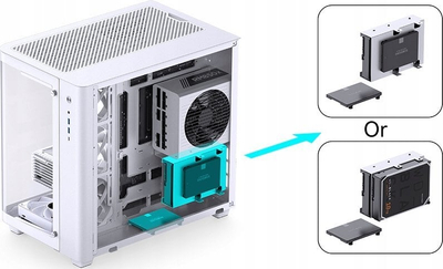 Куќиште за компјутер Jonsbo Jonsbo TK-3 - ATX-Gehuse, wei, Full Tower