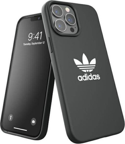 Këllëf silikoni Adidas për iPhone 13 Pro Max, mbrojtës, bojë e zezë