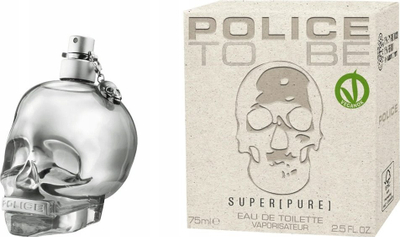 Parfum Police To Be Super Pure, EDT, 75ml, transparent
