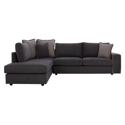 Divan këndor Home HM3255.01L, stof rezistent ndaj njollave, 270x225cm, gri