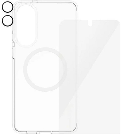 Заштитен сет CARE by PanzerGlass Flagship 3in1 за Samsung Galaxy S25 Edge, футрола заштитно стакло за леќи