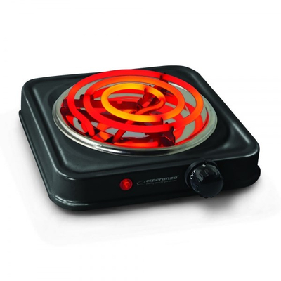 Pllakë elektrike portative Esperanza ETNA EKH012K, 1000W, 15.5cm, e zezë