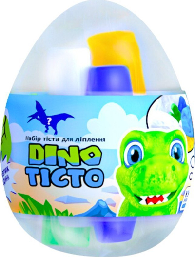Set lodër LovinDo Surprise Dino Egg, 4 plastelina, figurë dinosauri