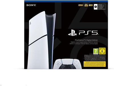 [OUTLET] Konzolë Sony PlayStation 5 Digital Slim Edition 1TB SSD Wi-Fi, e zezë/ bardhë