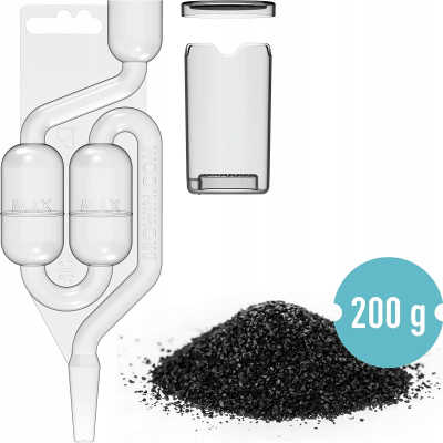 Absorbues ere fermentimi Brewferm Maxi Airlock, me karbon aktiv, plastikë rezistente, transparent