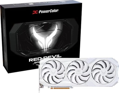 Графичка картичка PowerColor Red Devil Radeon RX 9070 XT Spectral White, 16GB GDDR6, бела