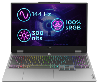 Laptop gaming Lenovo LOQ 15IRX10, 15.6" FHD 144Hz, i7 32GB 1TB SSD RTX 5060, gri Luna