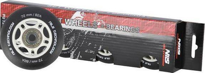 Rrota patinash Nils Extreme, 72mm, ABEC 9, transparente