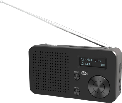 Радио со батерија Телестар TOP 100, DAB+ FM, Блутут USB, црна
