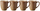 Set filxhanësh Bitz Wood Sand, 300ml, 4 copë, ngjyrë druri