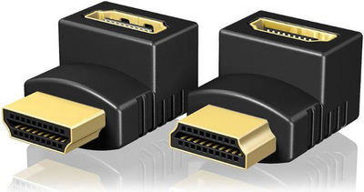 Adaptori këndor HDMI ICY BOX IB-CB009-1, 4K, Type A, i zi