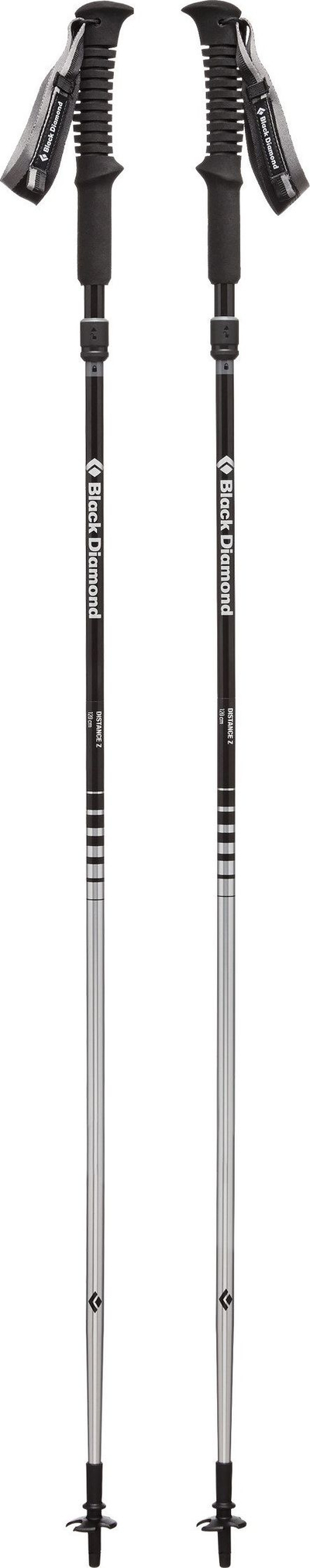 Shkopa për ngjitje Black Diamond Distance Z Ice, 100 cm, të zi / alumin