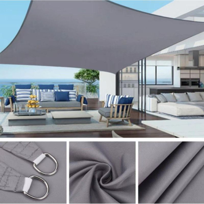 Çadër dielli Saska Garden, katrore 4x3 m, poliestër, gri