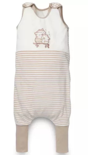 Vreçë gjumi me këmbë Kenguru Gold Stripes Owl, TOG 2.5, 2-4 vjeç, bezhë e bardhë