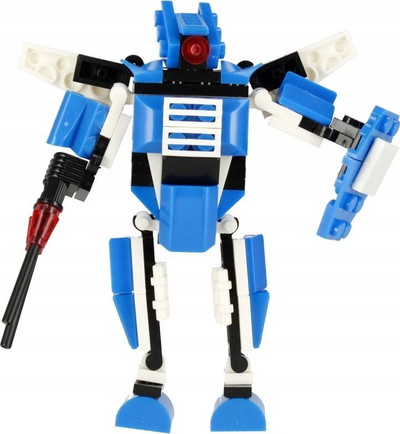 Blloqe ndërtimi ALLEBLOX Robot, 105 copa, blu