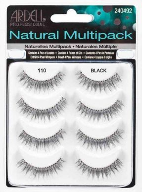Qerpikë të rremë Ardell Natural Multipack 110, 4 palë, të zinj