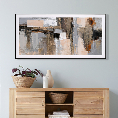Pikturë muri Sediment 142x4,5x72Hcm (HM4551), zezë