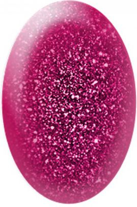 Llak xhel hibrid Neess 7563 School Disco, efekt rubber, me shkëlqim glitter, rozë