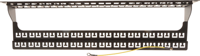 Patch panel Delta PP-48/FX/C, 48 porta keystone, 1U, i zi
