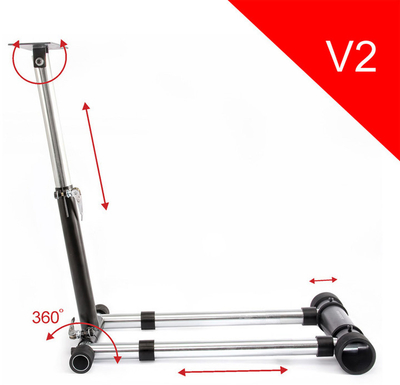 Mbajtëse Wheel Stand Pro për Thrustmaster F458 SPIDER / T80 / T100 / F458 / F430 V2 ROSSO, i kuq