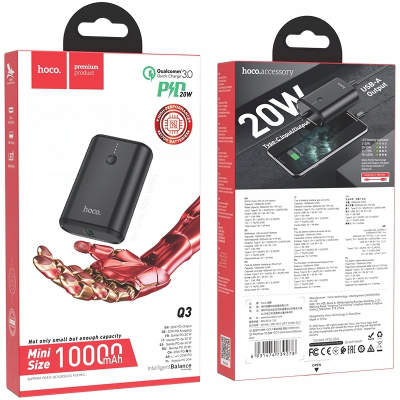 Powerbank HOCO Q3 Mayflower, 10000 mAh, PD Quick Charge 3.0, i zi