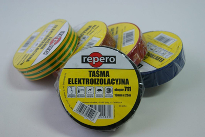 Shirit izolues elektrik PVC Tesa 25220, 0.13 x 19mm, 25m, i zi