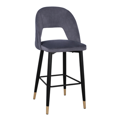Karrige bar Harper HM8526.01, velvet, kornizë metalike, gri