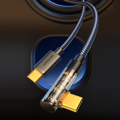 Kabllo USB-C në USB-C Joyroom JYR651, 1.2 m, 100 W, e zezë