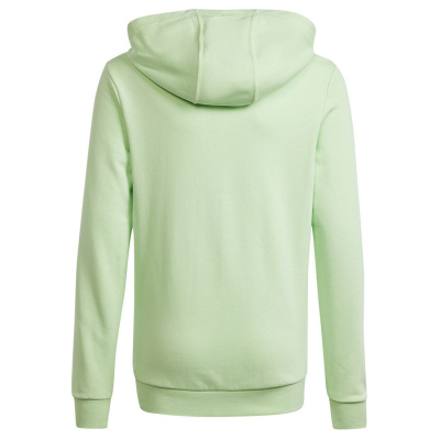 Bluzë me kapuç për fëmijë Adidas Big Logo Hoodie Jr IS2591, pambuk i butë, me xhep kangur, mint