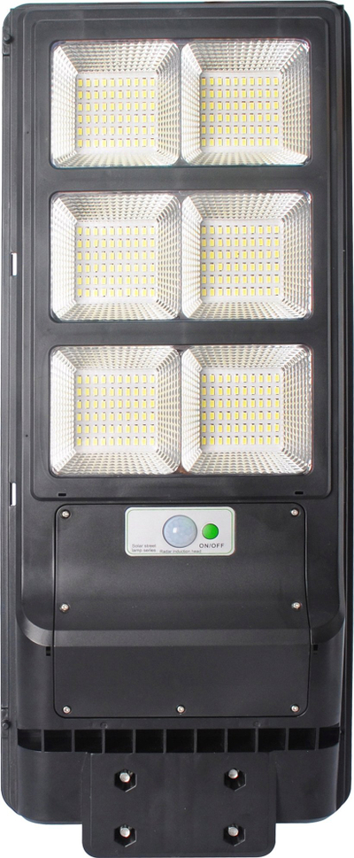 Lampë rruge diellore LED 270W, dritë e bardhë e ftohtë 6000K, IP65, ngjyrë e zezë