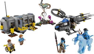 Lodër ndërtimi LEGO Avatar Floating Mountains Site 26 and RDA Samson 75573, set ndërtimi, shumëngjyrësh
