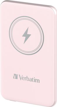 Power bank Verbatim Charge n Go Magnetic Wireless, 5000mAh, karikim me valë, rozë