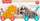Lodër druni për shtyrje Fisher-Price Wooden Push Along Animals, set luan edhe zebër