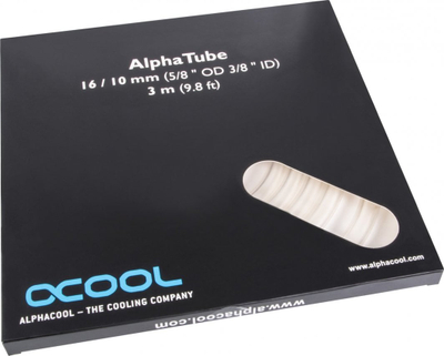 Tub ftohje Alphacool AlphaTube HF, 16/10 mm, 3 m, i kthjellët