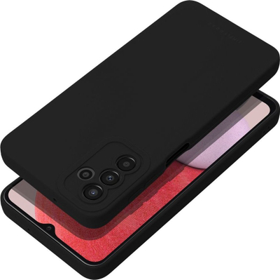 Këllëf telefoni Roar Luna për Samsung Galaxy A13 5G, TPU i butë e fleksibël, shkon me karikim wireless, ngjyrë e zezë mat